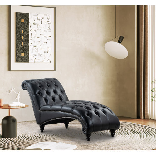 Faux Leather Chaise Lounge Chairs You'll Love Wayfair Canada